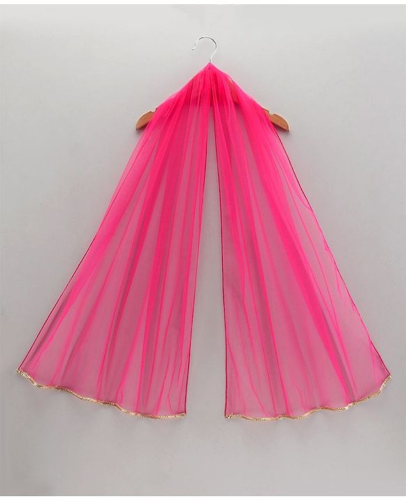 Babyhug Sleeveless Choli & Lehenga with Dupatta - Pink