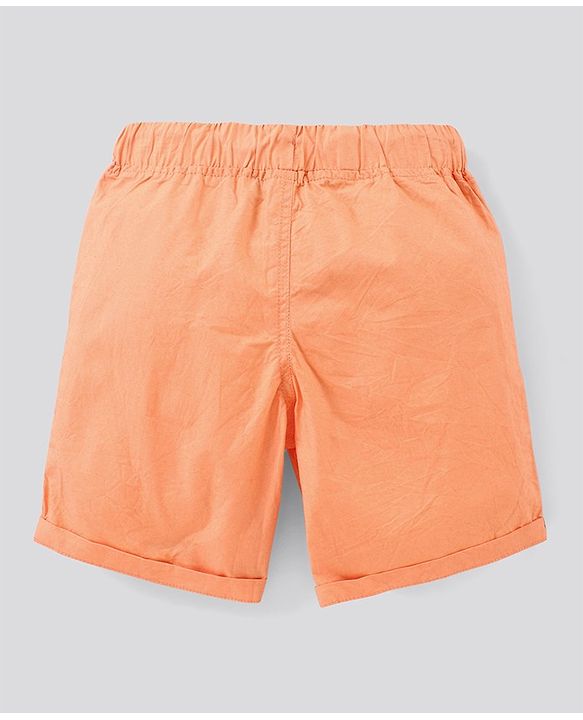 Pine Kids Solid Shorts Softener Wash - Peach