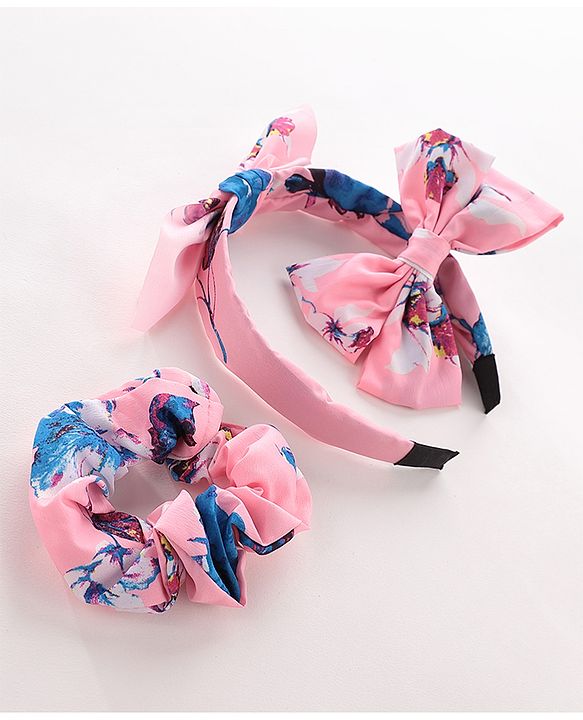 Pine Kids Hair Accessories Combo Sets Pack of 3 - Pink