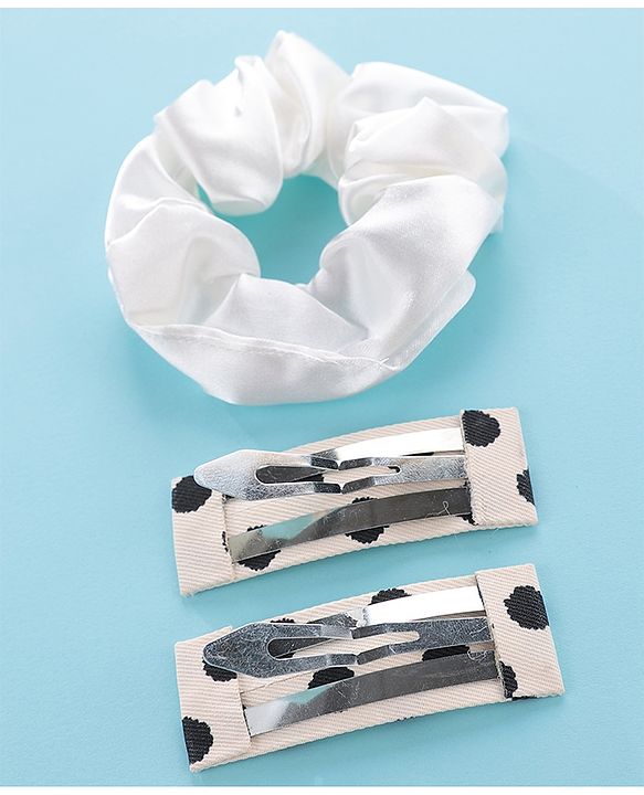 Pine Kids Hair Accessories Combo Set Pack of 3 - White