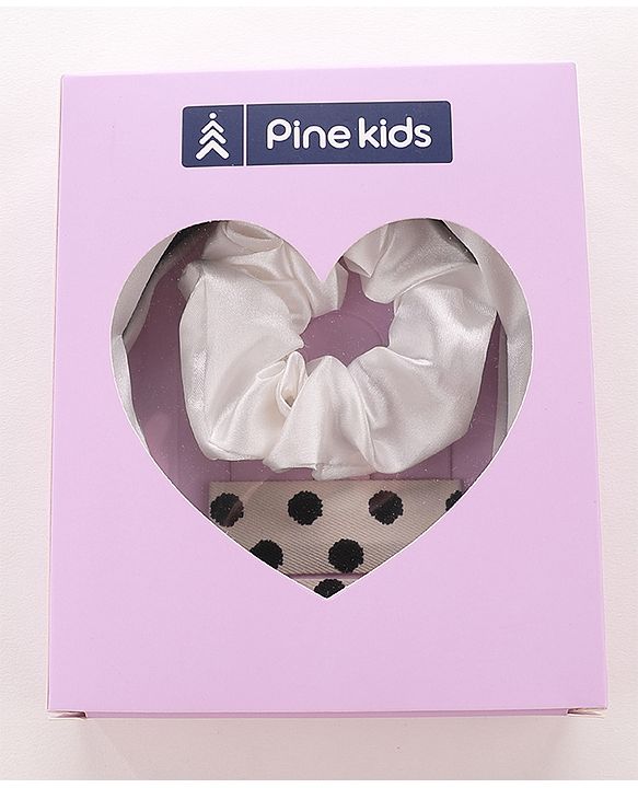 Pine Kids Hair Accessories Combo Set Pack of 3 - White