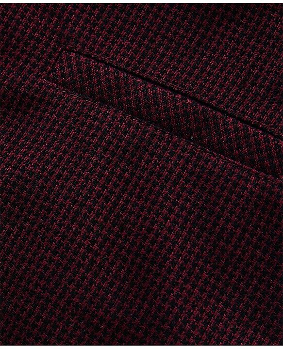 Babyhug 3 Piece Full Sleeves Party Suit With Bow - Maroon White
