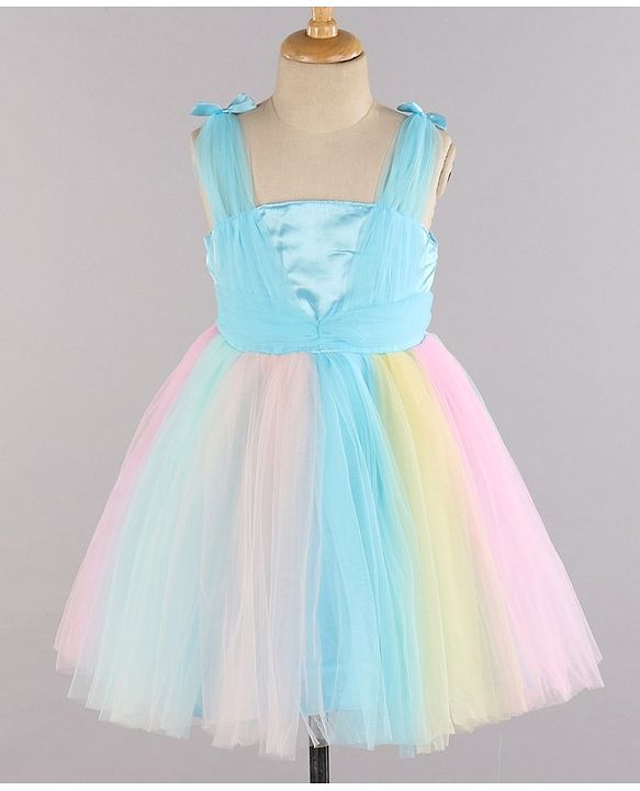 Babyhug Girls Sleeveless Party Wear Frock  3-4Y PINK