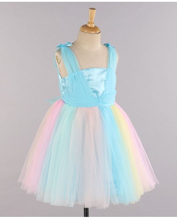 Babyhug Girls Sleeveless Party Wear Frock  3-4Y PINK