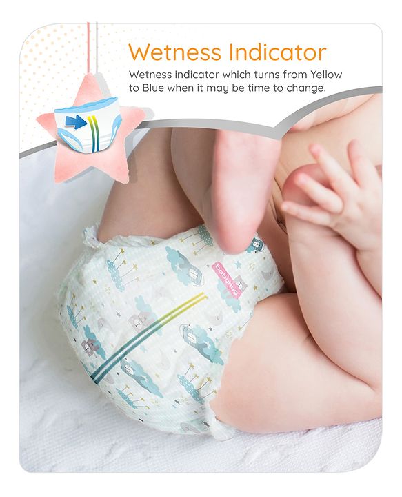 Babyhug Pro Bubble Care Premium Tape Style Diaper for New Born (NB) Size - 22 Pieces - New & Improved Superior Fit