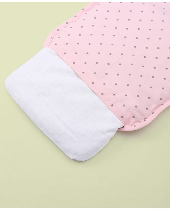 Babyhug Rai (Mustard) Seed Filling Pillow Rectangle Shape Sea Horse Print -White&Pink| Natural Warming Property| Prevents Colds & Flat Head Syndrome| Natural Remedy| New Born| Neck & Shoulder Support