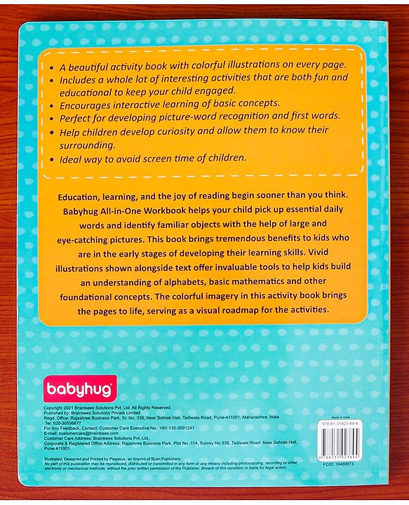 Babyhug Young Learners All In One Activity Workbook - English