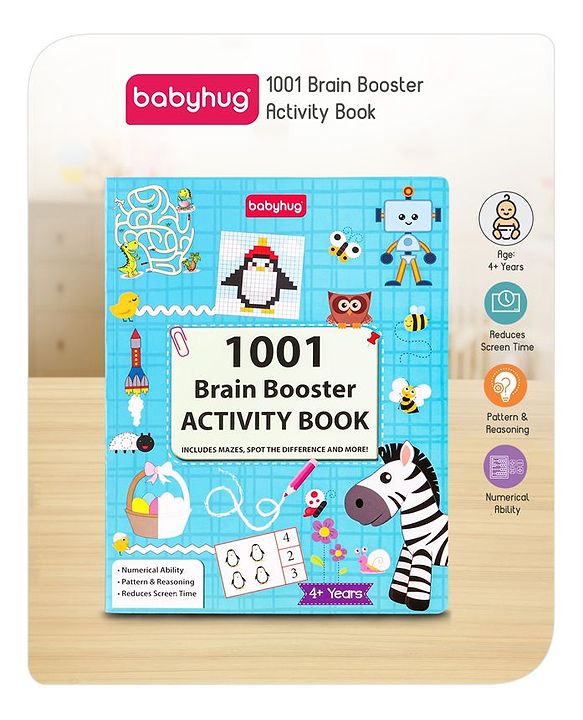 Babyhug 1001 Brain Booster Activity Book - English