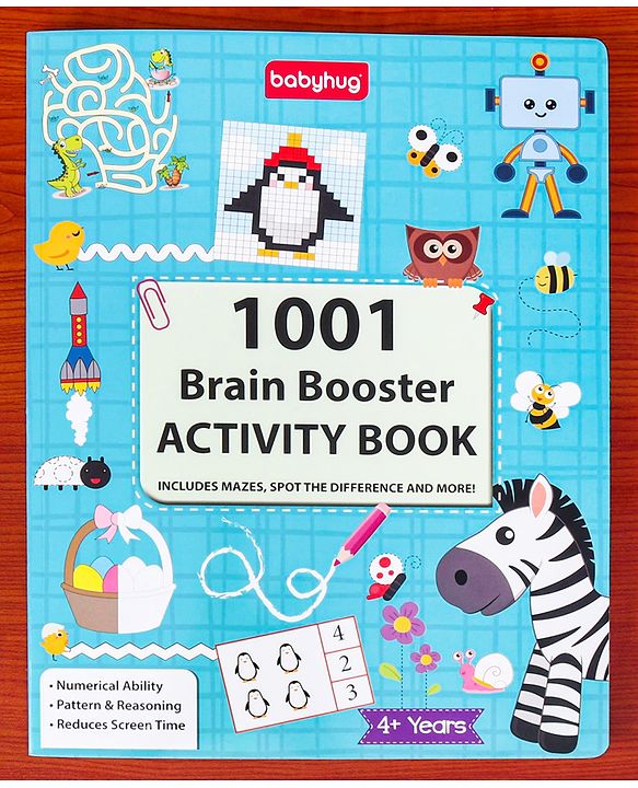 Babyhug 1001 Brain Booster Activity Book - English