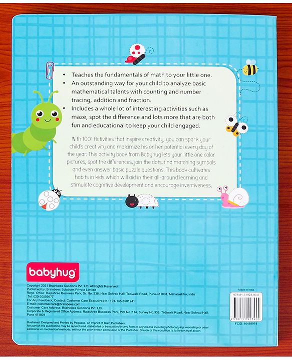 Babyhug 1001 Brain Booster Activity Book - English