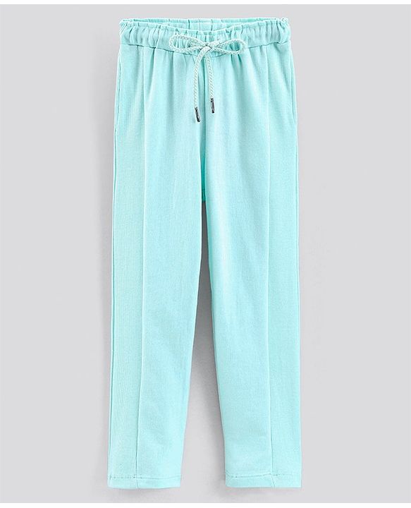 Pine Kids Organic Cotton & Biowash Full Length Lounge Pant - Aqua Blue