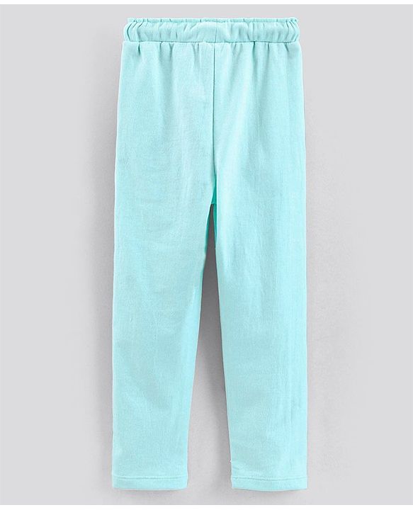 Pine Kids Organic Cotton & Biowash Full Length Lounge Pant - Aqua Blue