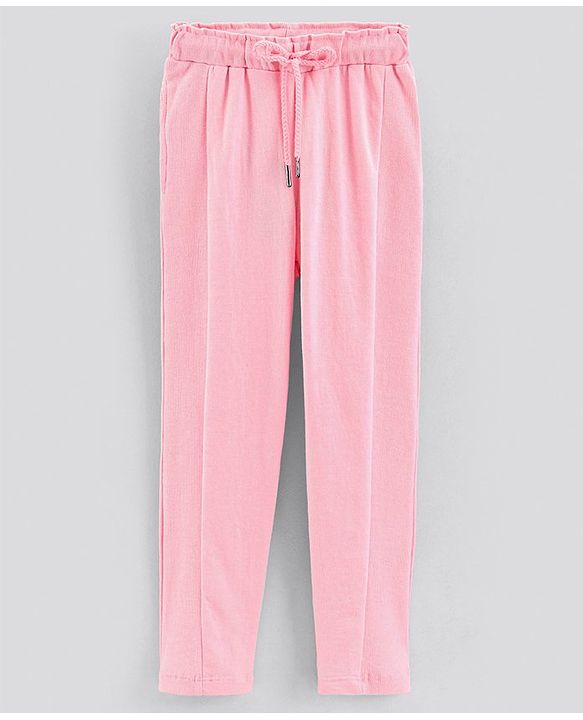 Pine Kids Full Length Solid Color Lounge Pant - Pink
