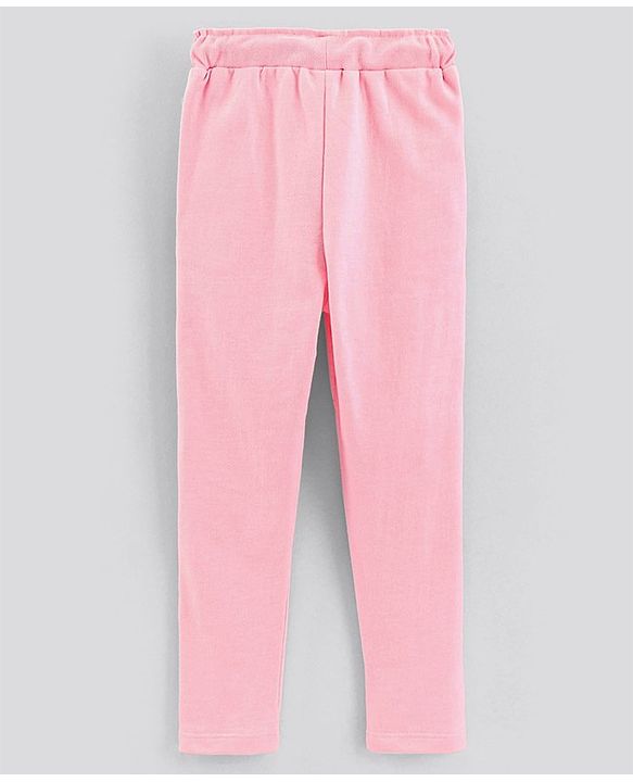 Pine Kids Full Length Solid Color Lounge Pant - Pink