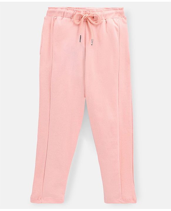 Pine Kids Organic Cotton & Biowashed Track Pants - Peach