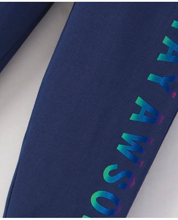Pine Kids Full Length Biowashed Lounge Pant - Navy Peony