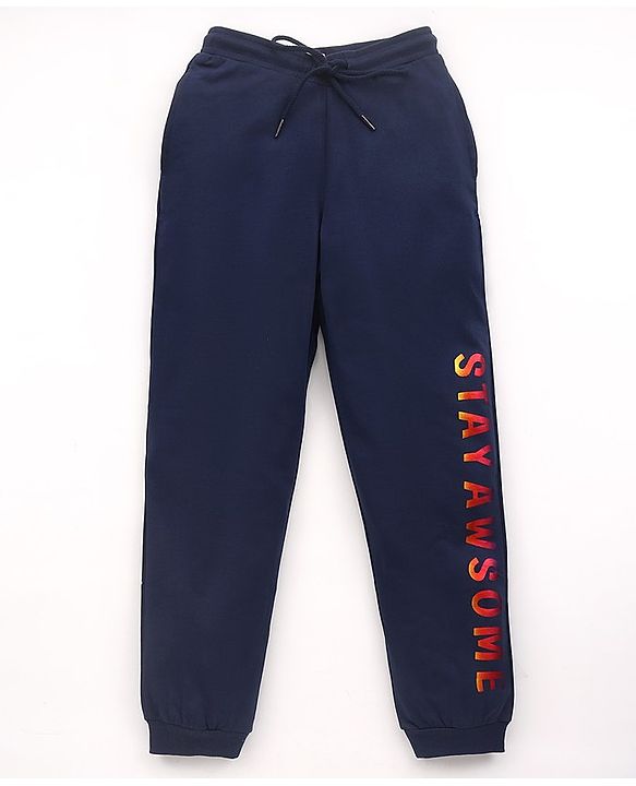 Pine Kids Full Length Biowashed Lounge Pant - Navy Peony