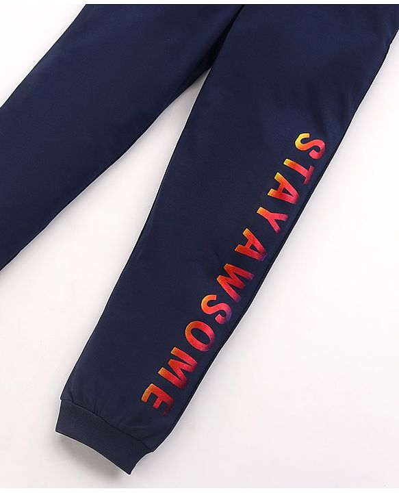 Pine Kids Full Length Biowashed Lounge Pant - Navy Peony