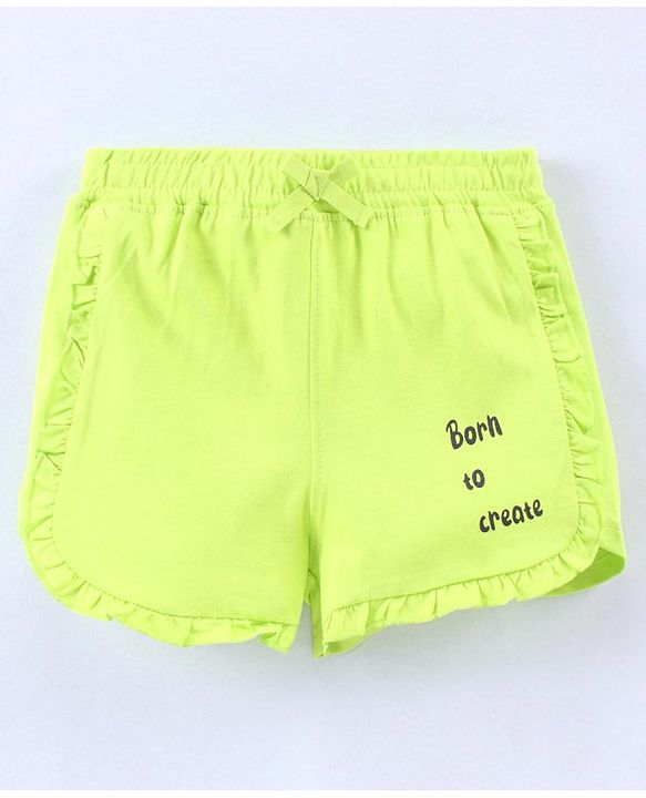 Pine Kids Mid Thigh Organic Cotton Biowashed Shorts Pack of 2 - Red Green