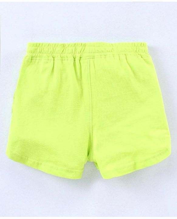 Pine Kids Mid Thigh Organic Cotton Biowashed Shorts Pack of 2 - Red Green