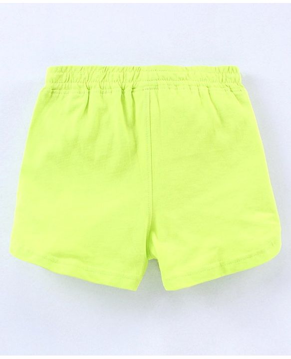 Pine Kids Mid Thigh Organic Cotton Biowashed Shorts Pack of 2 - Red Green