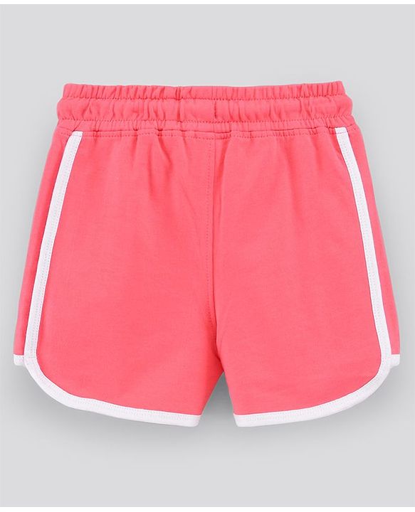 Pine Kids Shorts With Organic Cotton & Biowash Pack of 2 - Pink Navy
