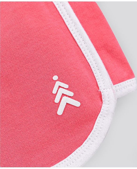 Pine Kids Shorts With Organic Cotton & Biowash Pack of 2 - Pink Navy