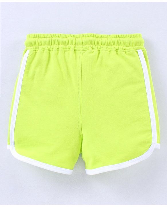 Pine Kids Mid Thigh Organic Cotton Biowashed Shorts Pack of 2 - Peach Green