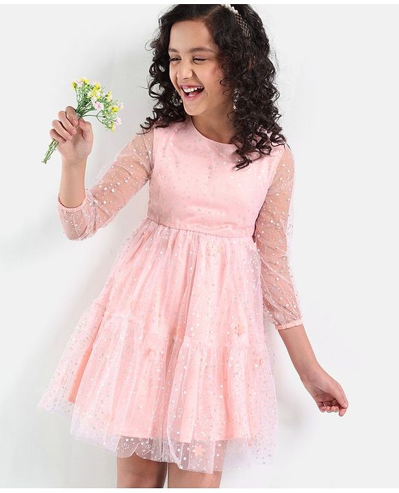 Pine Kids Girls Party Dresses and Gowns 6-7Y Pink