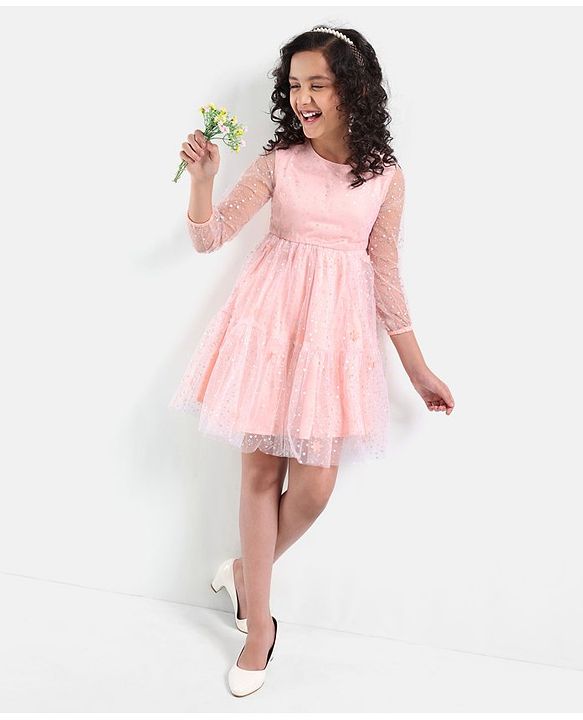 Pine Kids Girls Party Dresses and Gowns 6-7Y Pink