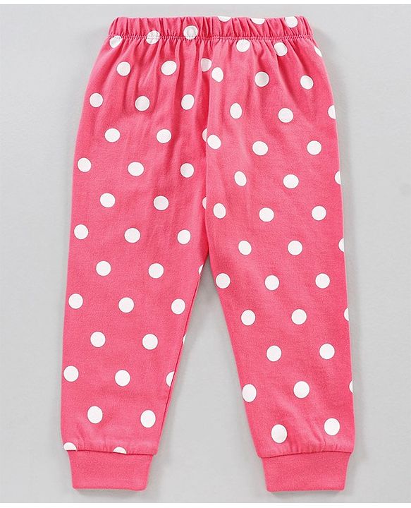 Babyhug Disney Full Sleeves Night Suit Minnie Mouse Print - Pink