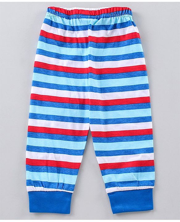 Babyhug Full Sleeves Night Suit Mickey Mouse Print - Blue