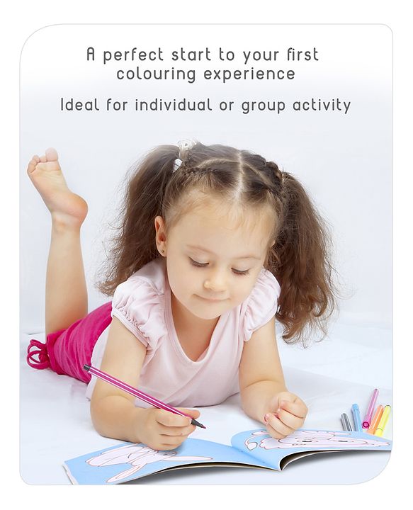 Babyhug My Bumpy Line Colouring Books Pack of 4 - English