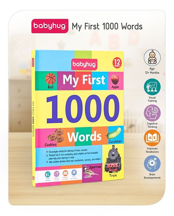 Babyhug My First 1000 Words - English