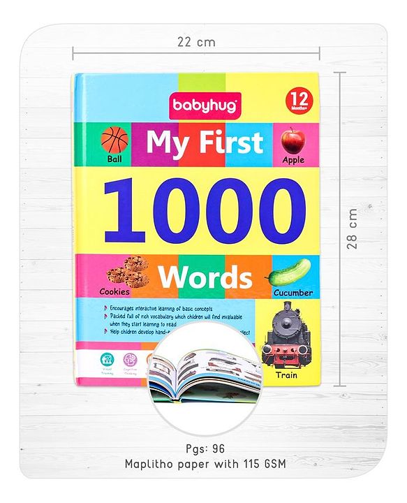 Babyhug My First 1000 Words - English