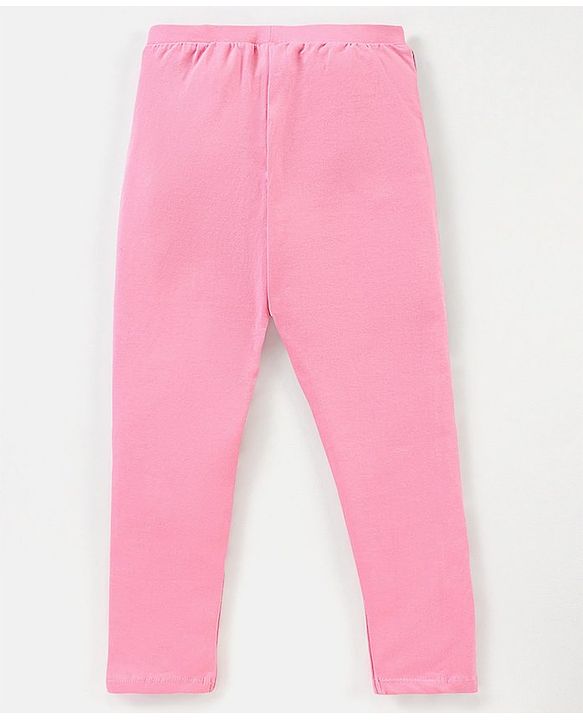Pine Kids Organic Cotton And Biowash Ankle Length Legging - Pink