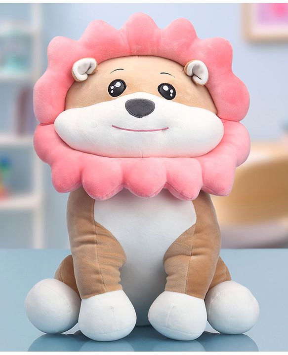 Babyhug Sunny Lion Soft Toy Beige - Height 45 cm