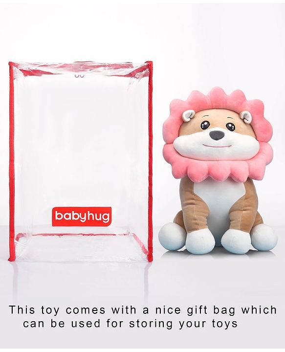 Babyhug Sunny Lion Soft Toy Beige - Height 45 cm