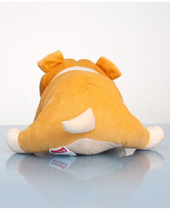Babyhug Bull Dog Soft Toy Beige - Height 39 cm