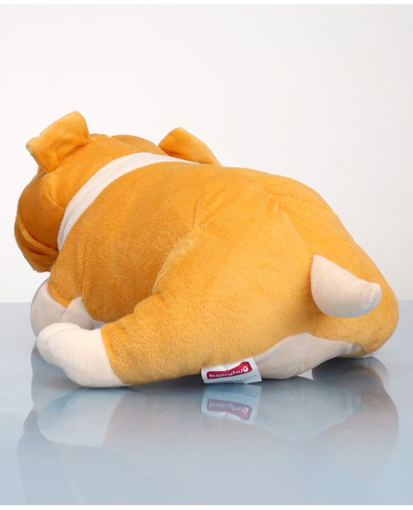 Babyhug Bull Dog Soft Toy Beige - Height 39 cm