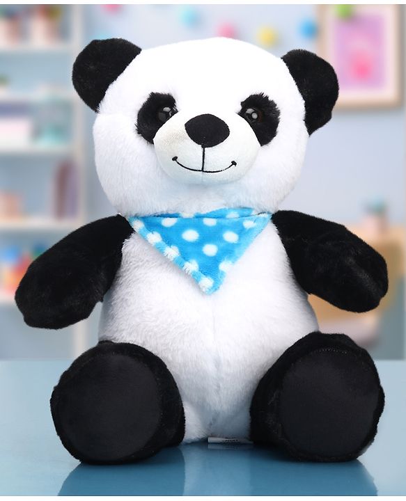 Babyhug Panda Soft Toy with Scarf - Height 35 cm (Colour May Vary)