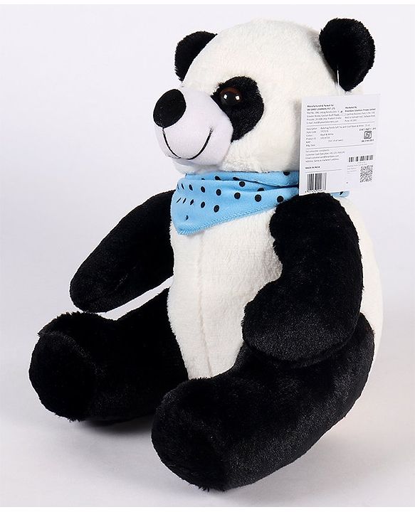 Babyhug Panda Soft Toy with Scarf - Height 35 cm (Colour May Vary)