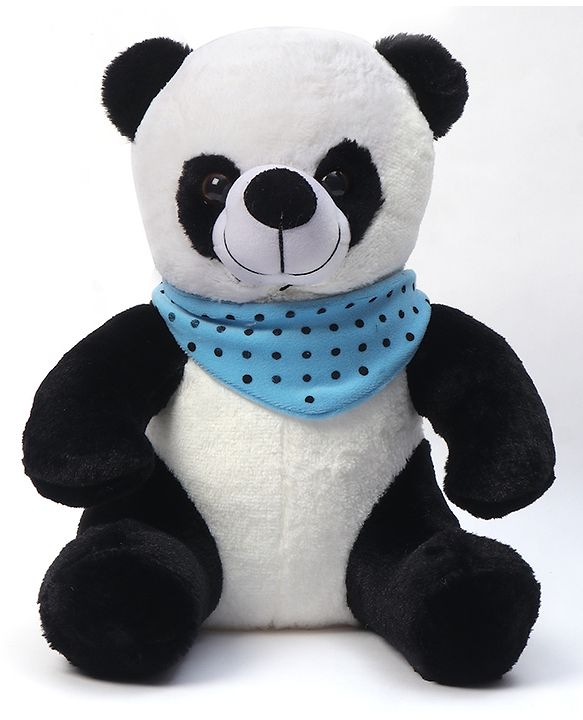 Babyhug Panda Soft Toy with Scarf - Height 35 cm (Colour May Vary)