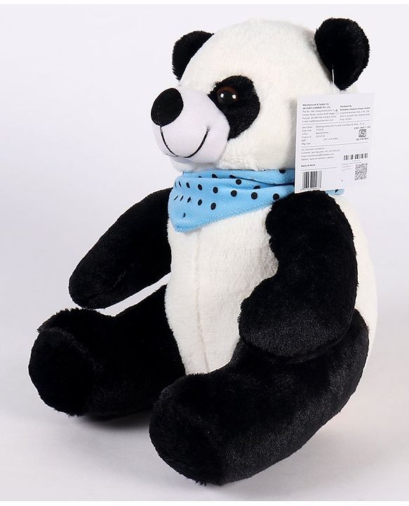 Babyhug Panda Soft Toy with Scarf - Height 35 cm (Colour May Vary)