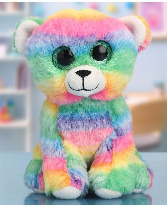 Babyhug Rainbow Kitty Soft Toy - 20cm (Color May Vary)