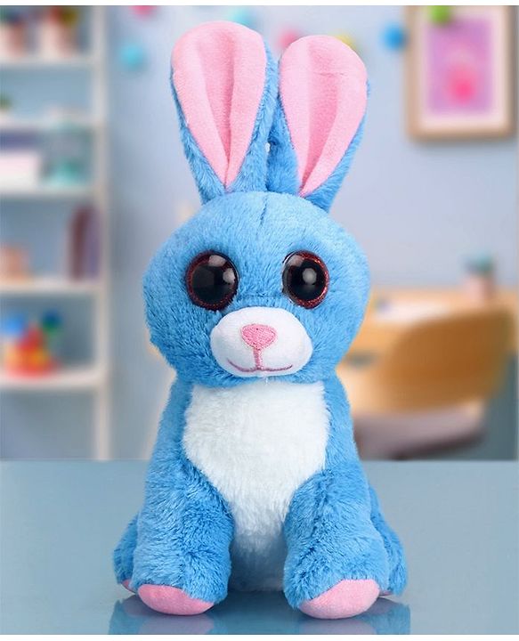 Babyhug Bunny Soft Toy Blue - Height 20 cm