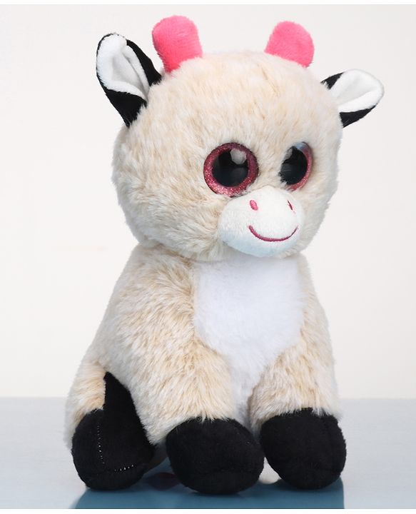 Babyhug Baby Cow Soft Toy Peach - Height 20 cm