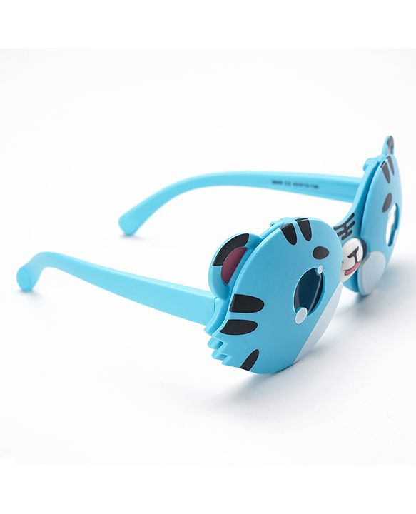 Babyhug Cat Print Sunglasses - Blue