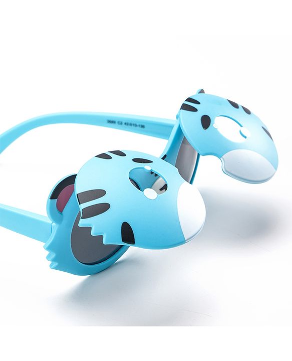 Babyhug Cat Print Sunglasses - Blue