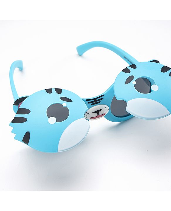 Babyhug Cat Print Sunglasses - Blue